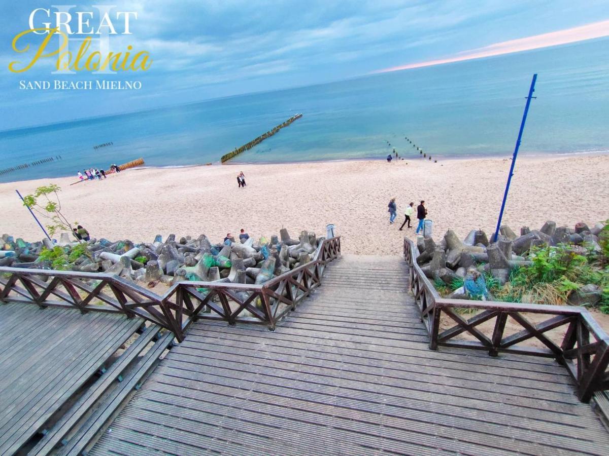 Great Polonia Sand Beach Mielno Мєлно Екстер'єр фото